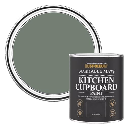 Rust-Oleum Peinture Verte pour Meubles de Cuisine, Finition Mate - Sérénité 750ml