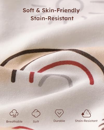 Yoofoss Baby Crib Sheets 2 Pack for Boys and Girls - 52x28 Fitted Crib Sheet Neutral Fits for Standard Crib and Toddler Mattress, Ultra Soft Breathable Microfiber Animal World