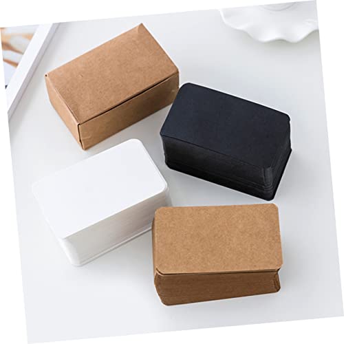 STOBOK 600 Pçs Cartões Faça Você Cartão Preto Em Branco Use Polegadas Cerca De + Papel Kraft Mensage