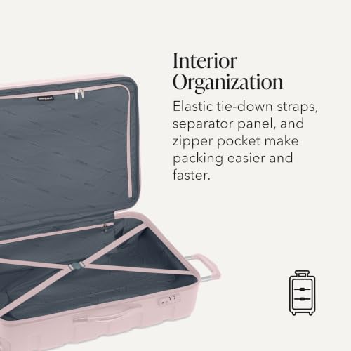 Image of SwissGear 7366, Pink, Checked-Large 27-Inch, Signature Hardside Expandable Luggage With Spinner Wheels