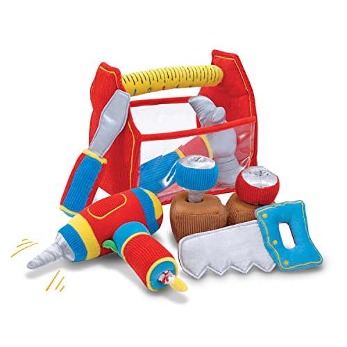 Melissa & Doug Toolbox Fill And Spill Toddler Toy With Vibrating Drill (9 Pcs) #TOP6