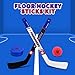 Pandahero Mini Knee Hockey Sticks Set for Kids – Easter Toys Gifts & Easter Basket Stuffers for Toddler Boys & Girls – Indoor Mini Hockey Kit with 4 Sticks, 6 Foam Balls & 6 Pucks