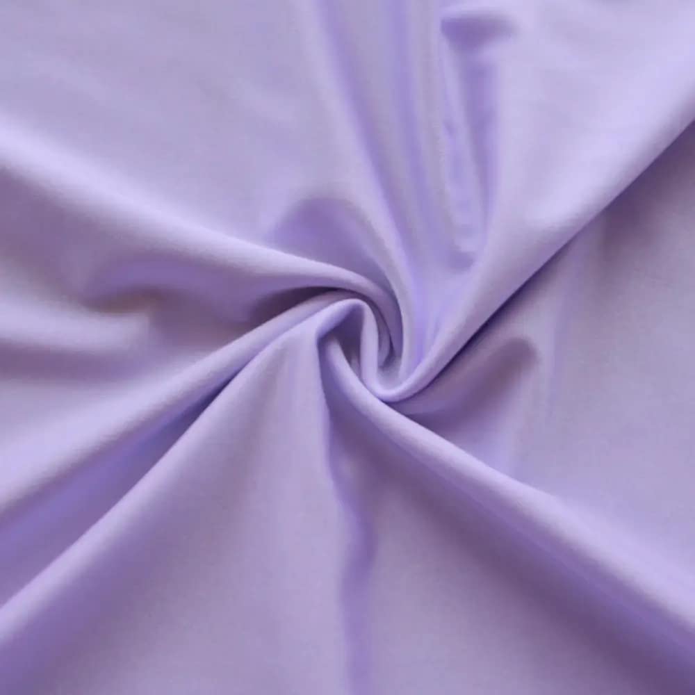 Barcelonetta Nylon Spandex Fabric | 80% Nylon, 20% Spandex | Swimwear, Activewear Fabric | 4-Way Stretch | Sports, Dance, Yoga (Lilac, 1 Yard)