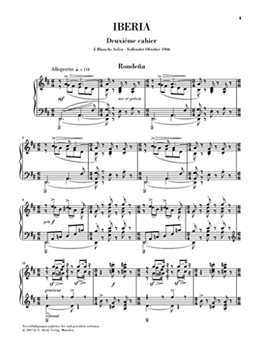 Iberia Zweites Heft: Besetzung: Klavier zu zwei Händen (G. Henle Urtext-Ausgabe)