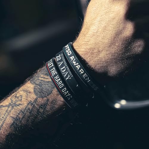 Til Valhalla Project Silicone Bracelets | Rubber Bracelets for Men | Mens Jewelry for Gym & Fitness | Veteran Owned & Operated | Proudly Printed in the USA3