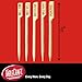 TableCraft H1028 Steak Markers, Bamboo Wood Meat Picks for Grilling and Catering, 3.5