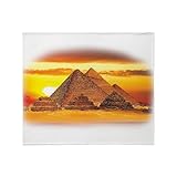 CafePress The Pyramids at Giza Throw Blanket Super Soft Fleece Plush Throw Blanket, 60'x50'