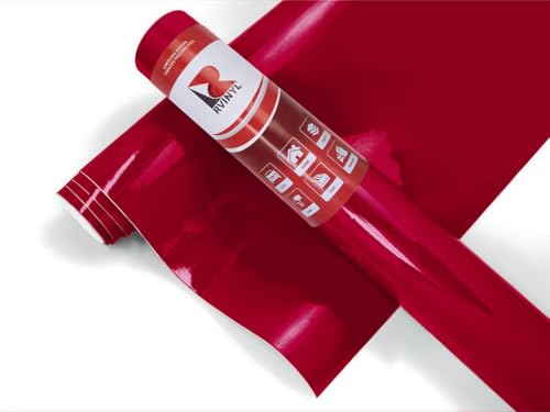 24" x 30ft Roll of Oracal 651 Dark Red Craft Vinyl - On a 1.5" Core