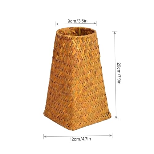 Vase en osier cône pour centre de table rustique et composition florale - 4