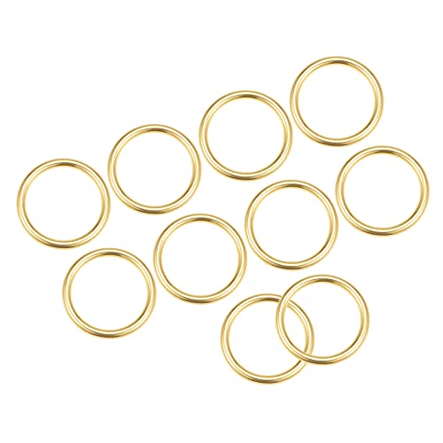 [METALLIXITY] ���^��O�����O�o�b�N�� 25 mm���a 3 mm���� 10�� �n�� �������� �ۃ����O �N���t�g DIY �o�b�O �n���h�o�b�O �x���g�p �S�[���h�g�[��