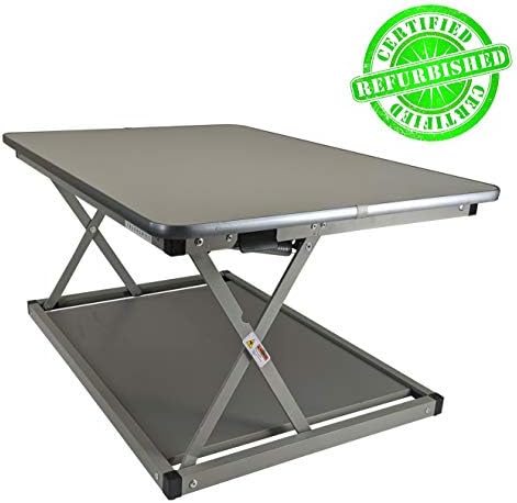 CHANGEdesk MINI Small Adjustable Height Standing Desk Converter Laptop Single Monitor Desktop Computer portable lightweight ergonomic sit stand up riser affordable (Renewed)