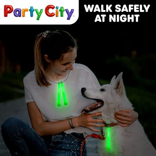 Party City Green Glow Sticks Bulk Pack 6”- 25pk Glow in the Dark Sticks for Kids, Waterproof Camping Survival Ultra Bright Emergency Light Stick with String, Neon Glowsticks Party Supplies Favors - image 4