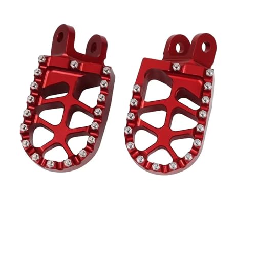Repose-pieds haut de gamme rouge pour moto Kawasaki KLX 300R