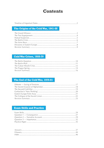 Coordination Group Publications Ltd (CGP) Grade 9-1 GCSE History Edexcel Topic Guide - Superpower Relations and the Cold War, 1941-91