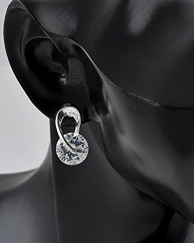 Crystal Stud Earrings Platinum Plated Stylish