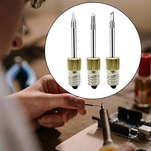 LOVIVER 3x Electric Soldering Iron Tips E10 Replaceable Threaded Accessories Steel Cordless Components Tool solder for Welding Outdoor 5 LOVIVER 3x Electric Soldering Iron Tips E10 Replaceable Threaded Accessories Steel Cordless Components Tool solder for Welding Outdoor - Image 5