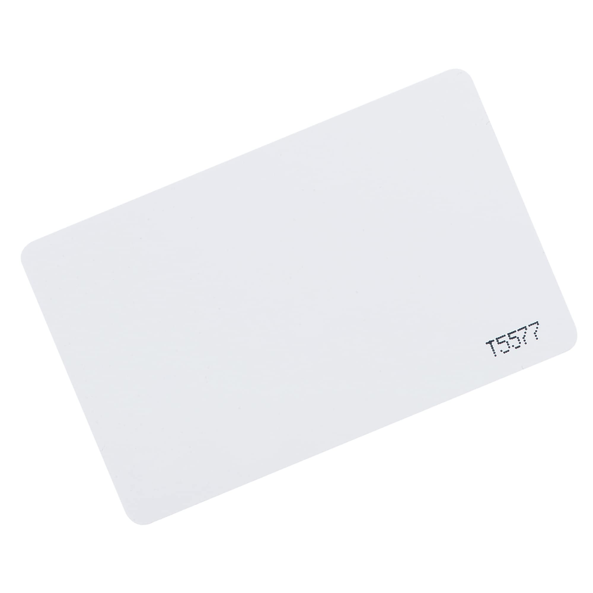 MECCANIXITY ID Card RFID Proximity 125KHz T5577 Rewritable Contactless PVC 0.8mm Thick for Door Entry Access Control System White Pack of 10