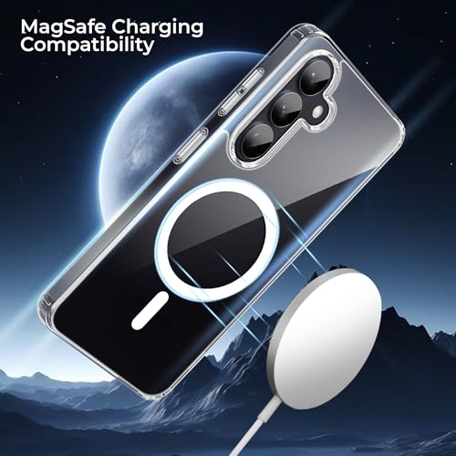 Image of A rtistque Clear Back Cover Case for Samsung Galaxy S26 Plus 5G | Compatible with Mag-Safe | Premium Cover | Shockproof Bumper | Protective Design | Samsung Galaxy S26 Plus Back Cover - Transparent
