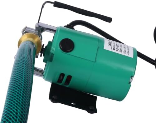 LuckyNote Water Transfer Pump, 115V 330 Gallon Per Hour - Portable Electric Utility Pump with 6' Water Hose Kit - To Remove Water From Garden, Hot Tub, Rain Barrel, Pool, Ponds, Aquariums, and More