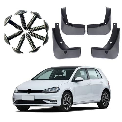 Image of Mud Flaps Splash Guards Fit for Volkswagen Golf7(2013-2019),Tire mud Guard,No Drilling Fender Flares,Anti Splash Sewage Mud,Front and Rear Wheel fenders,Vehicle Sediment Protection,4PCS