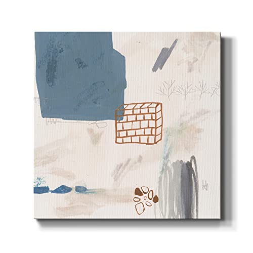 Renditions Gallery Modern Wooden Canvas Wall Art Paintings for Room Decor Rustic Little Escape Fantasy Wall Hanging Paintings for Office Kitchen Hotel Artwork Decorations - 16"X16" LT508