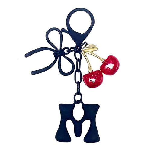 Porte-clés initiale avec nœud charmant, le cadeau parfait pour femme