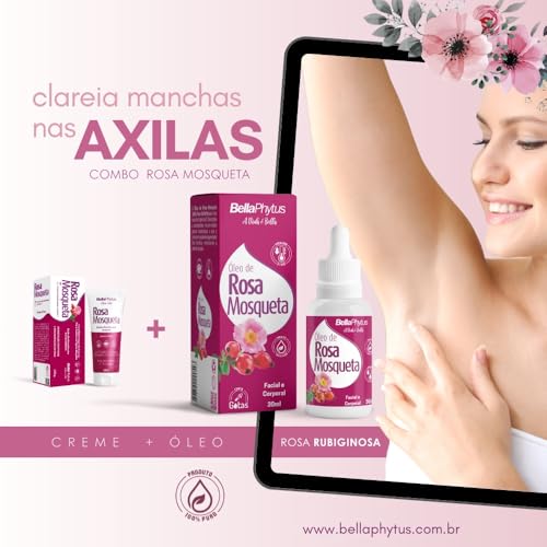 Óleo de Rosa Mosqueta 100% Puro Bellaphytus, 30ml