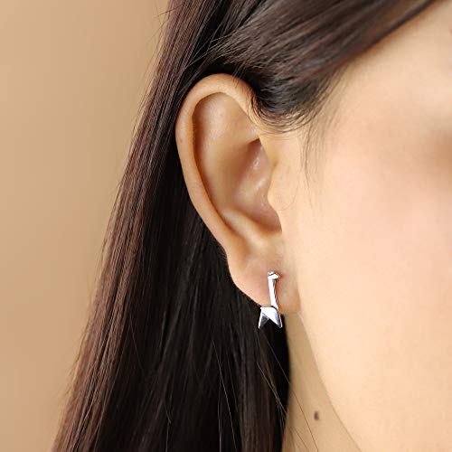 Boma Jewelry Sterling Silver Origami Giraffe Stud Earrings #TOP2