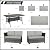 KIGOTY Patio Furniture Set?7 Pieces Outdoor Patio Furniture with Dining Table, Patio Table and Chairs Set, Wicker Patio Conversation Sofa Set with Ottoman (Grey-Light Grey, 7 PCS-B)