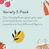 OLIPOP - 5-Flavor Soda Variety Pack, Healthy Soda Sampler, Prebiotic Soft Drinks, Supports Digestive Health & Gut Health, 9g of Dietary Plant Fiber, Low Calorie, Low Sugar, Vegan (12 oz, 5-Pack)