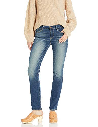 Levi Strauss Signature Gold Women's '03 Essential Mid-Rise Straight Jeans (Also Available in Plus), -Molly, 10 Medium