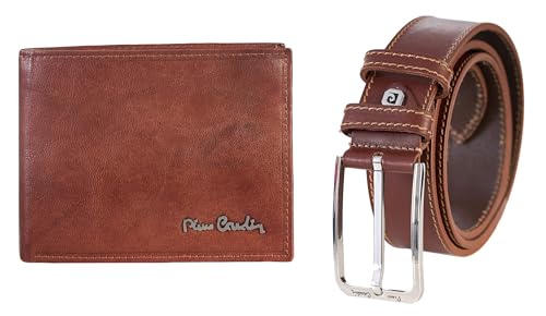 PIERRE CARDIN CARTERA HOMBRE, marrón, L, Clásico