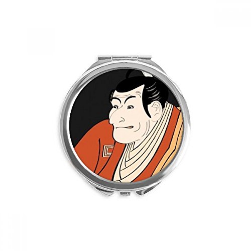 Miroir de maquillage de poche ukiyo japonais pour retouches express au bureau et en voyage