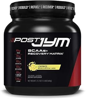 JYM Supplement Science Post Active Matrix, Glutamine, Creatine HCL Beta-Alanine, Lemonade Flavor, 1.3 Pound (30 Servings)