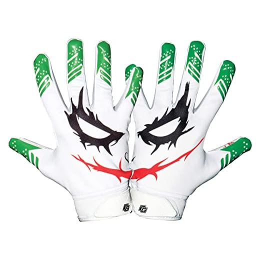 Essential Wear Football Gloves Men & Women - Smiley Jester White Football Gloves - Performance Enhancer Adult Receiver Gloves with Super Tacky Grip for Ultimate Game Experience - Adult Sizes (Small)
