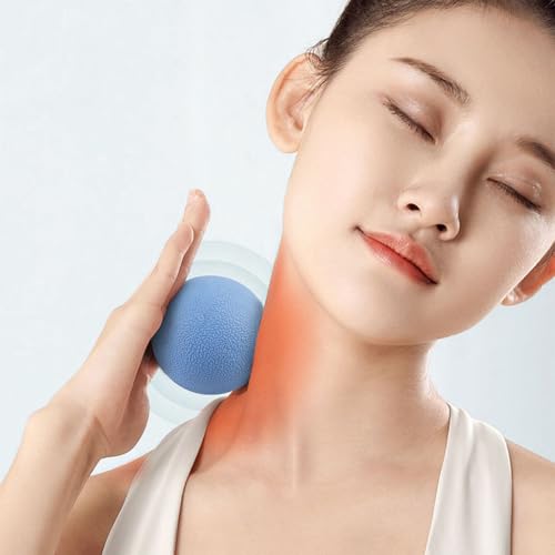 Image of WOVTE Massage Lacrosse Ball Set for Sore Muscles, Shoulders, Neck, Back, Foot, Body, Deep Tissue, Trigger Point, Muscle Knots, Yoga and Myofascial Release