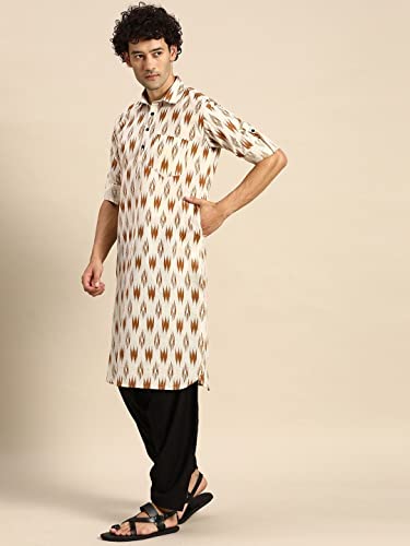 Image of Rajubhai Hargovindas Men's Festive Cotton Pathani Kurta