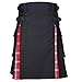 Falda gótica Escocesa Vintage para Hombre, Faldas de Bolsillo Kendo a la...