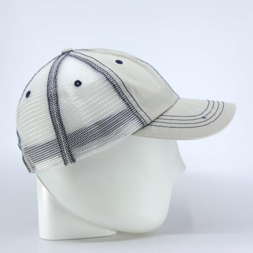 Image of The Vintage Year Distressed Cotton Unstructured Soft Mesh Breathable Adjustable Dirty Wash Dad Hat Trucker Baseball Cap