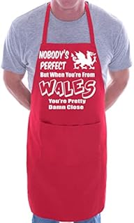 Print4U Wales Welsh Perfect BBQ Cooking Funny Novelty Apron