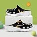 Meaudiwes Fashion Beach Pool Slippers Toddler Slides Sandals Children Water Shower for Boy Black Marble Gold Texture