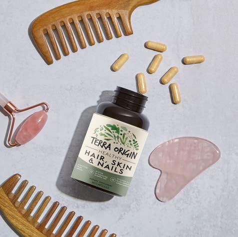 Miniatura 5 de TERRA ORIGIN Suplemento saludable para cabello, piel y uñas, colágeno, biotina, cola de caballo y complejo B  Apoya la fuerza del cabello,