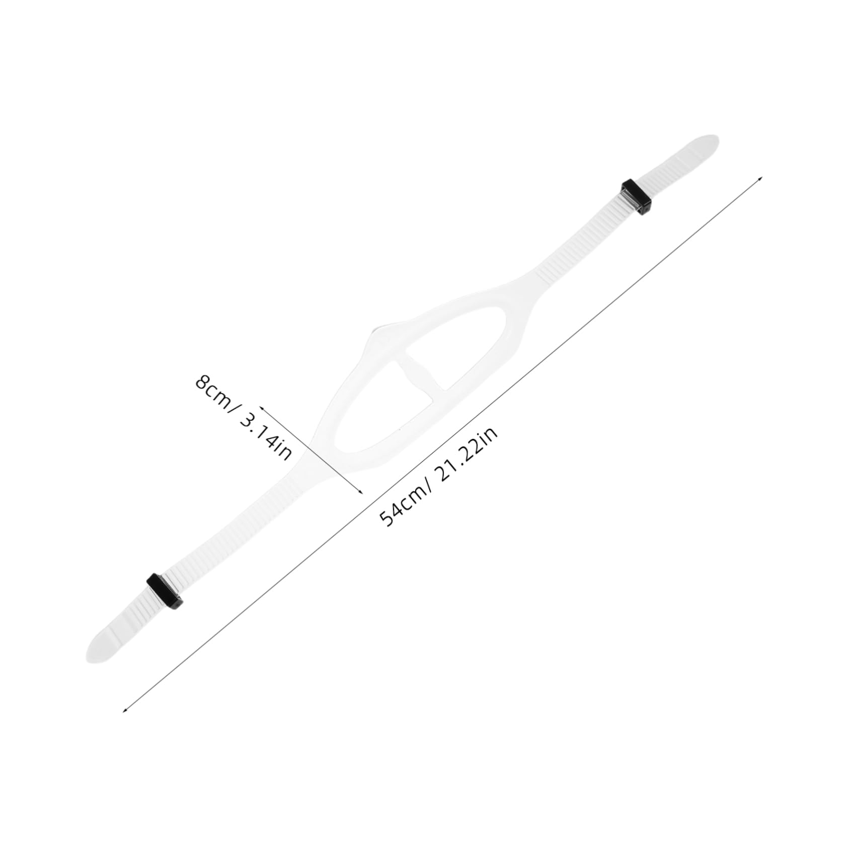 POPETPOP 2pcs Silicone Swim Eyewear Straps for Diving and Snorkeling Band Accessories for Men and Women Comfortable Fit Enhanced Visibility Diving Gear