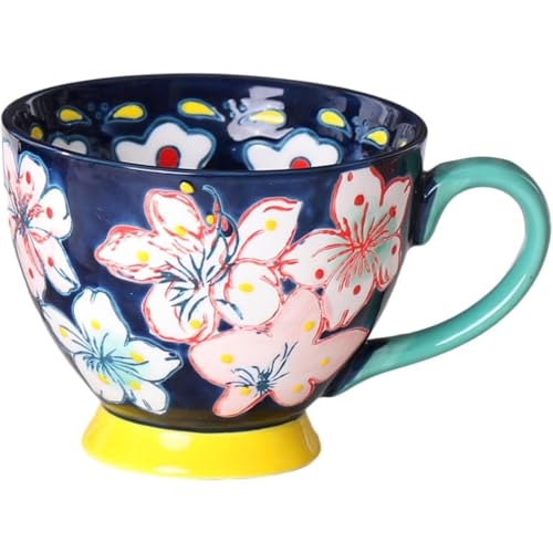 KQQK�d�q�����W�Ή���e�ʃ}�O�J�b�v���퐻420 ml�������X�[�v�J�b�v�M�t�g�v���[���g���s�f�U�C������I�t�B�X�p (�l�C�r�[)