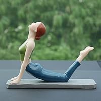 精彫美女美女ヨガ置物 Amazon.co.jp: ファットレディの置物、ヨガの置物、女性の置物