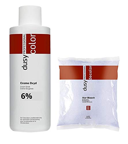 Dusy Star Bleach Blondierpulver 500g im Beutel + Dusy Professional Creme Oxyd 1000ml (6%)