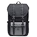 Produktbild KAUKKO Rucksack Damen Herren Daypack mit Laptopfach für 15 Zoll Notebook für Schule, Uni, Reisen, Wandern, 22L, Schwarz und Grau