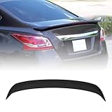 MODILOVER Trunk Spoiler Compatible with 2013-2015 Nissan Altima Sedan, ABS Matte Black OE Style Rear Trunk Tail Lid Racing Spoiler Wing W/Light