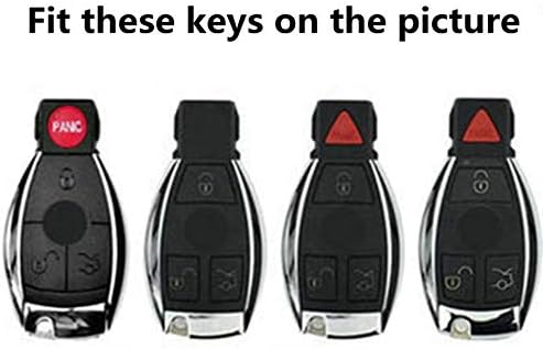 Miniatura 2 de Funda para llave de coche para Mercedes Benz A W176 B W246 C W204 W205 E W212 S Clase W221 AMG GLA X156 CLA W117 GLC X253 GLE W166 X166 SLC R172