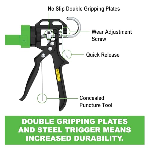 Albion Engineering Company B12 B-Line Manual Cartridge Caulking Gun, 1/10 Gallon (10 oz), 12:1 Drive - Thumbnail 4